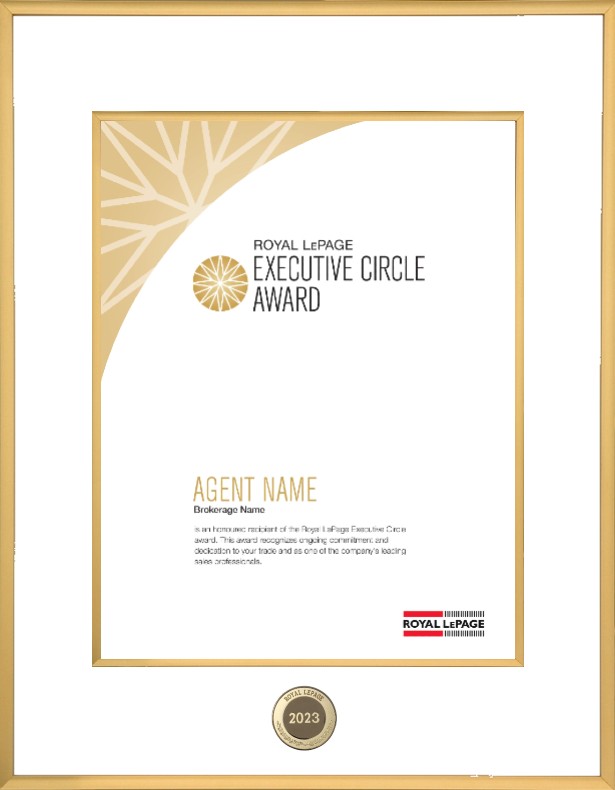 Royal LePage® Executive Circle™ Award Royal LePage® Executive Circle™ Award